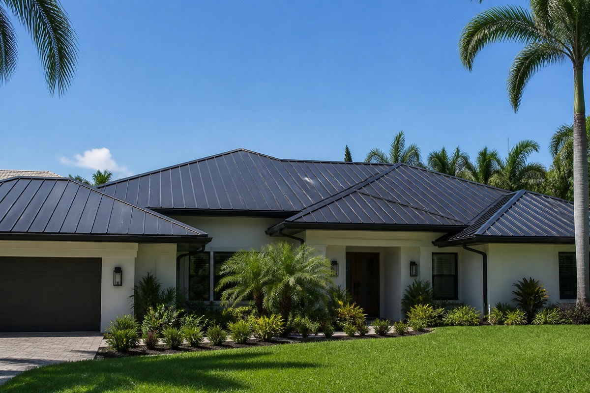 Metal roof in the heat in Brandon